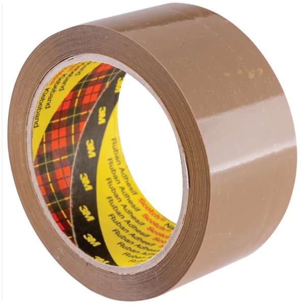 3M™ Scotch® 371 Box Sealing Tape 25mm x 66m Buff (72)