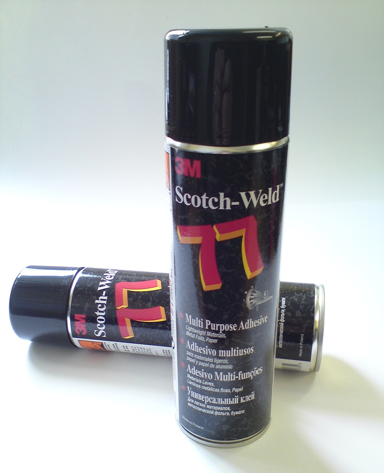 3M™ Repositionable 75 Spray Adhesive, Transparent, 500 ml